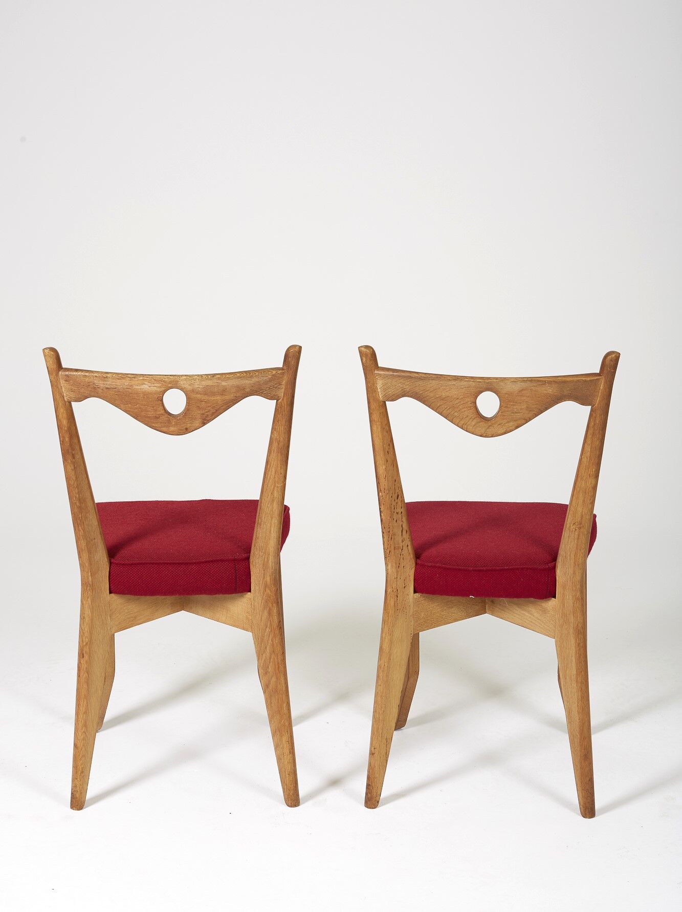 Pair of chairs Guillerme and Chambron 1960s
