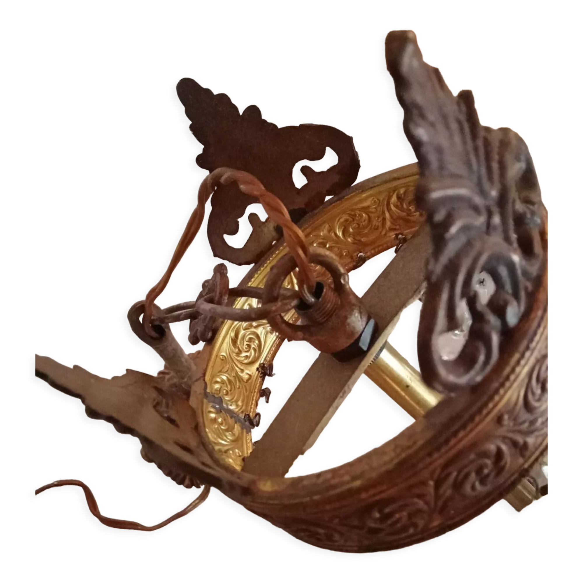 Balloon chandelier with tassels