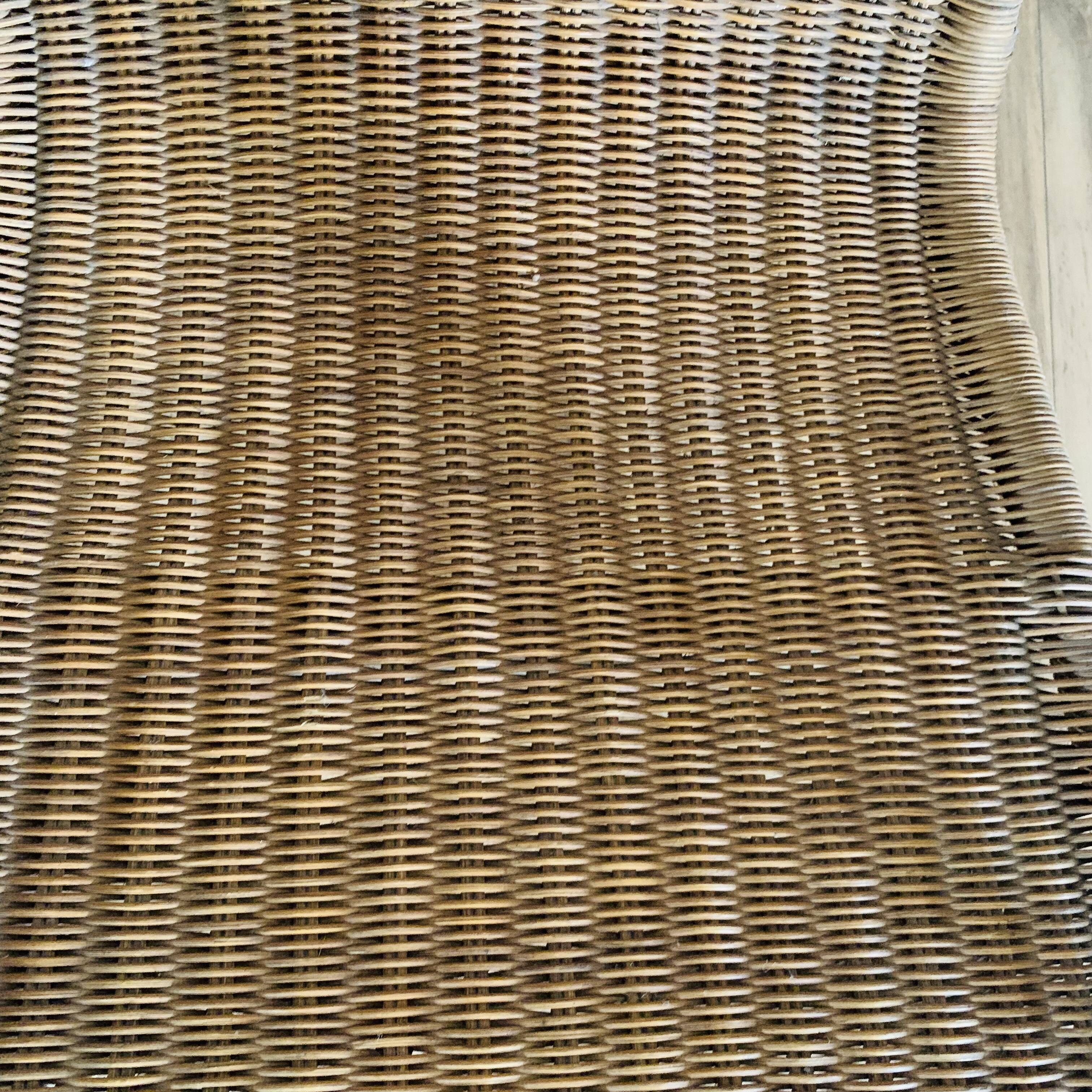 Fauteuil osier et rotin