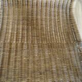 Wicker and rattan armchair