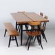 Pirkka dining set by Ilmari Tapiovaara for Asko & Laukaan Puu, 1950s