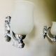 Pair of dolphin wall lamps 1950