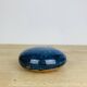 Blue ceramic flower spike ball vase, 7 soleils workshop