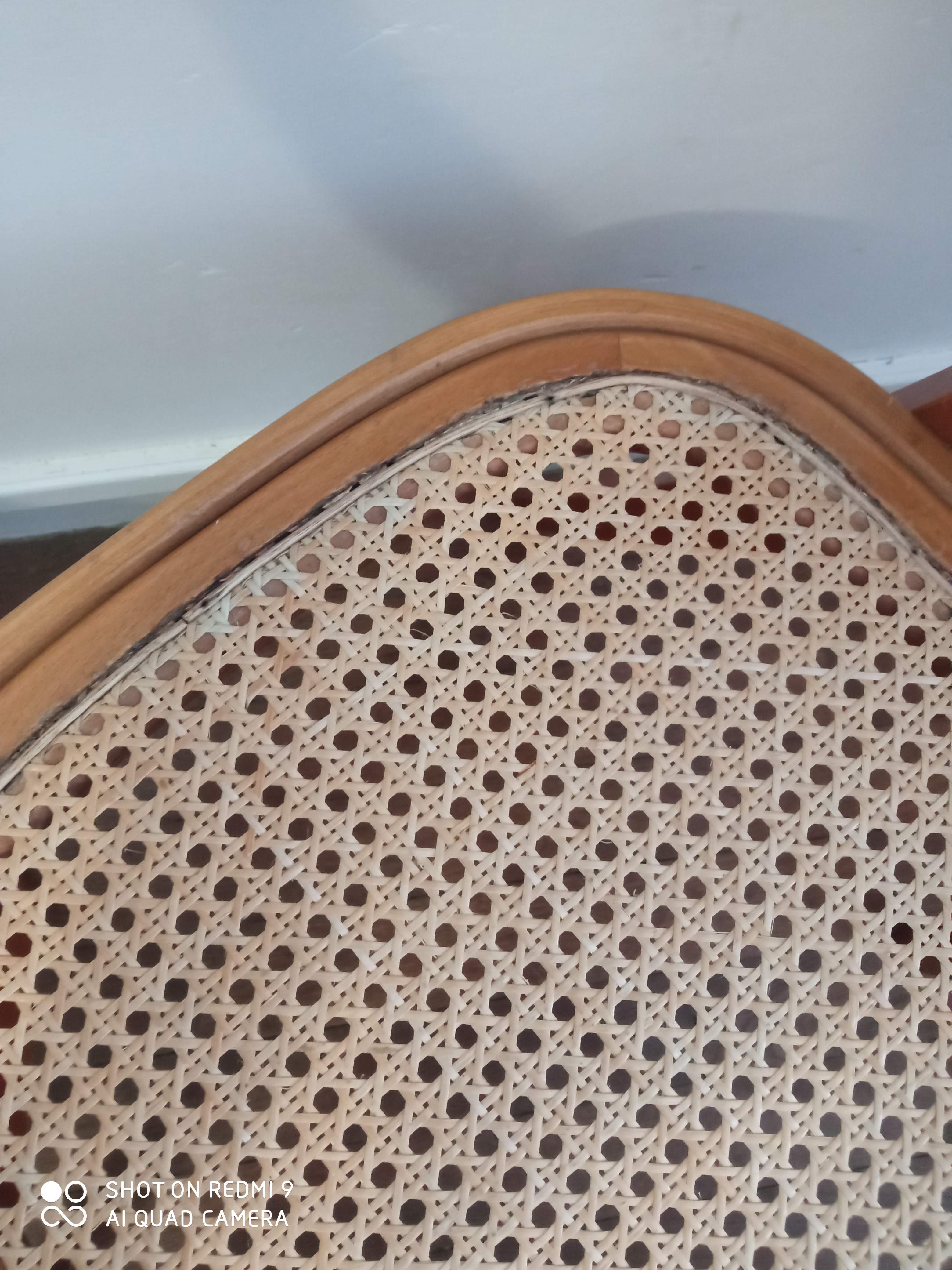 Baumann chairs model gondola in beech and cannage 1970