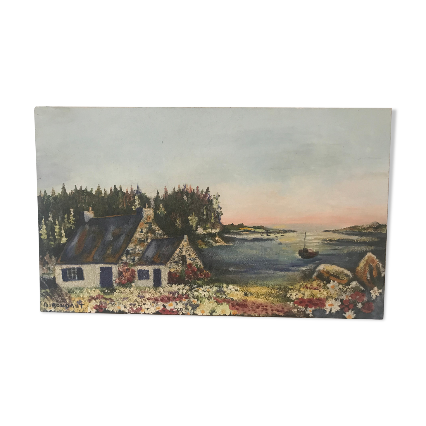 Oil on canvas landscape