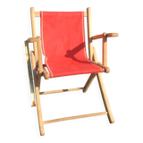 Petit fauteuil d’enfant pliant en toile plage