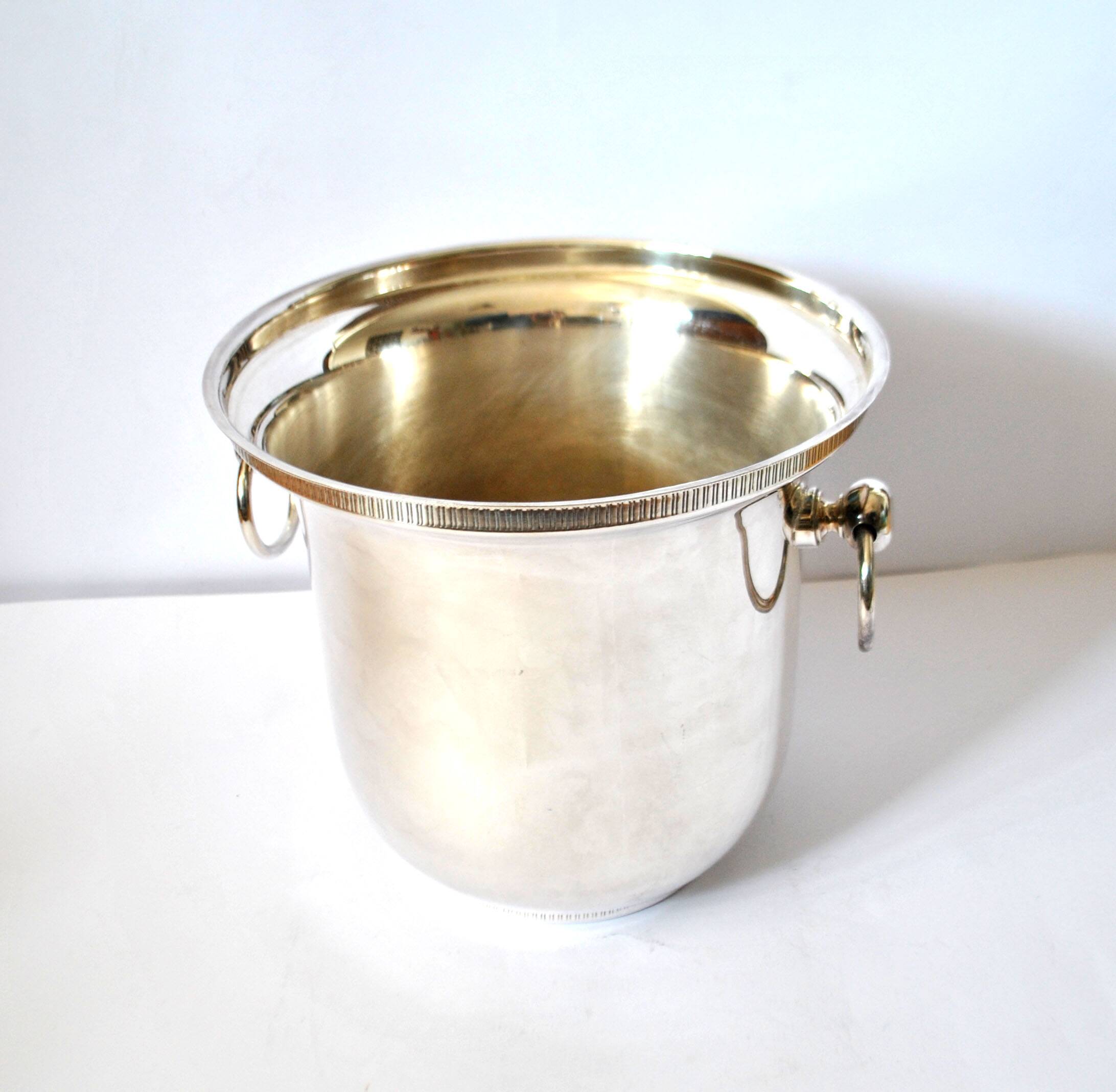 Vintage silver-plated champagne bucket Ice cooler Bar
