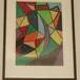 Swedish Oil Pastel on Panel “Ritad 66” by Ann Wazzgren Vintage& Framed 42×31cm