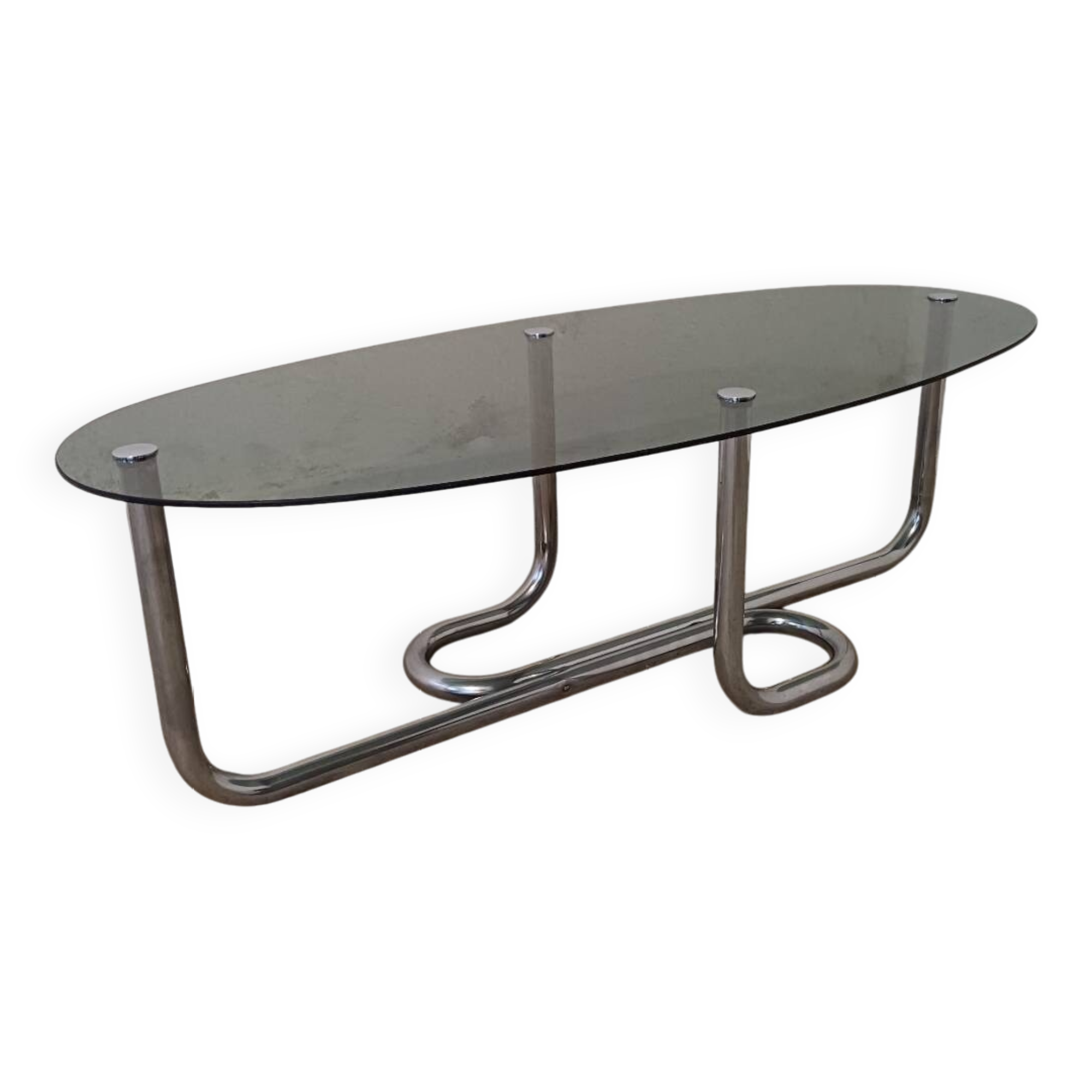 Designer chrome coffee table