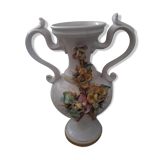 Vase of earthenware sculpted and signed