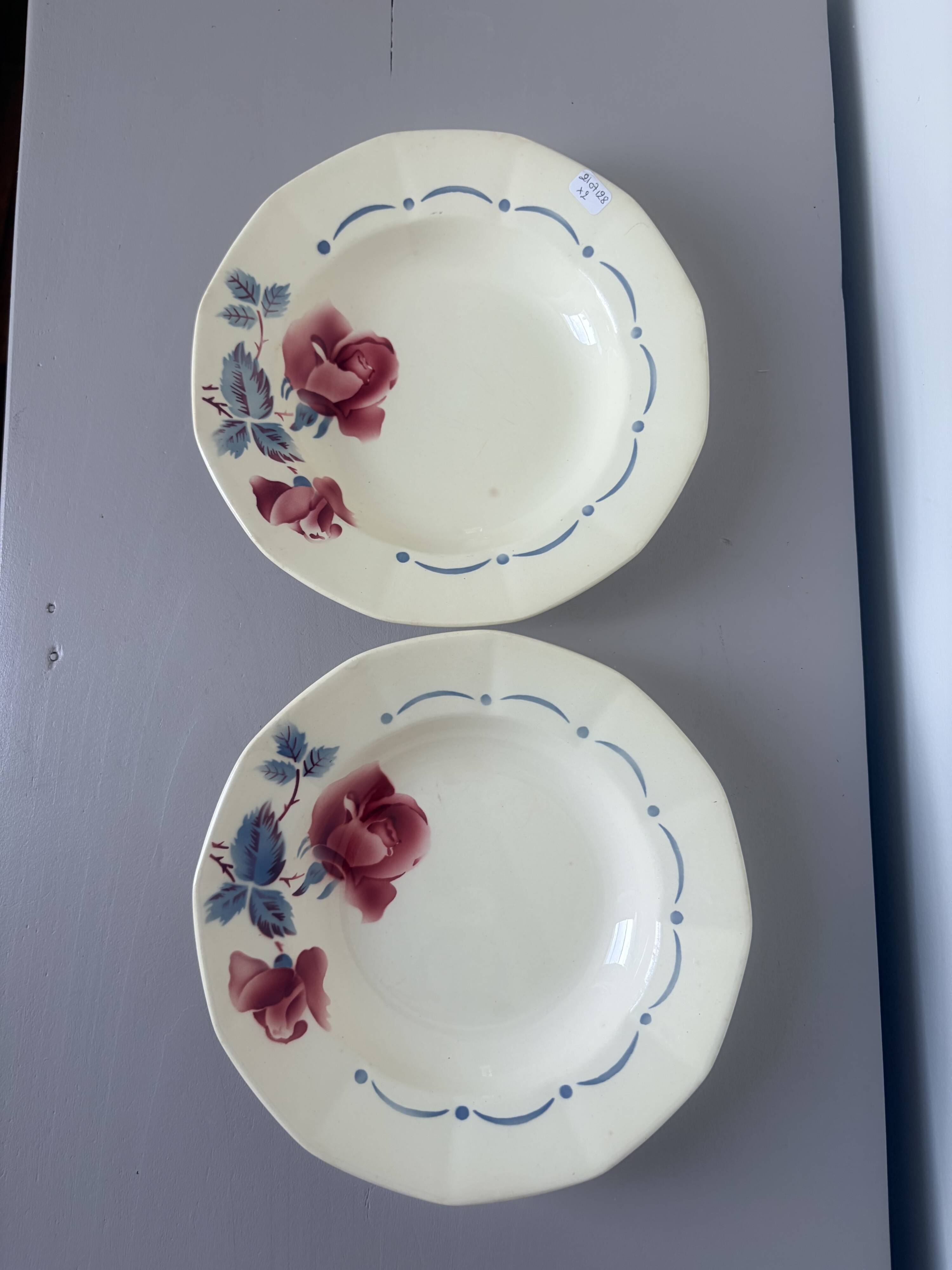 2 vintage deep plates from Digoin Sarreguemines 2107128