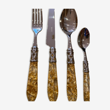 Cutlery Bugatti Aladdin gold glitter