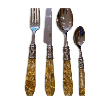 Bugatti Aladdin gold glitter cutlery