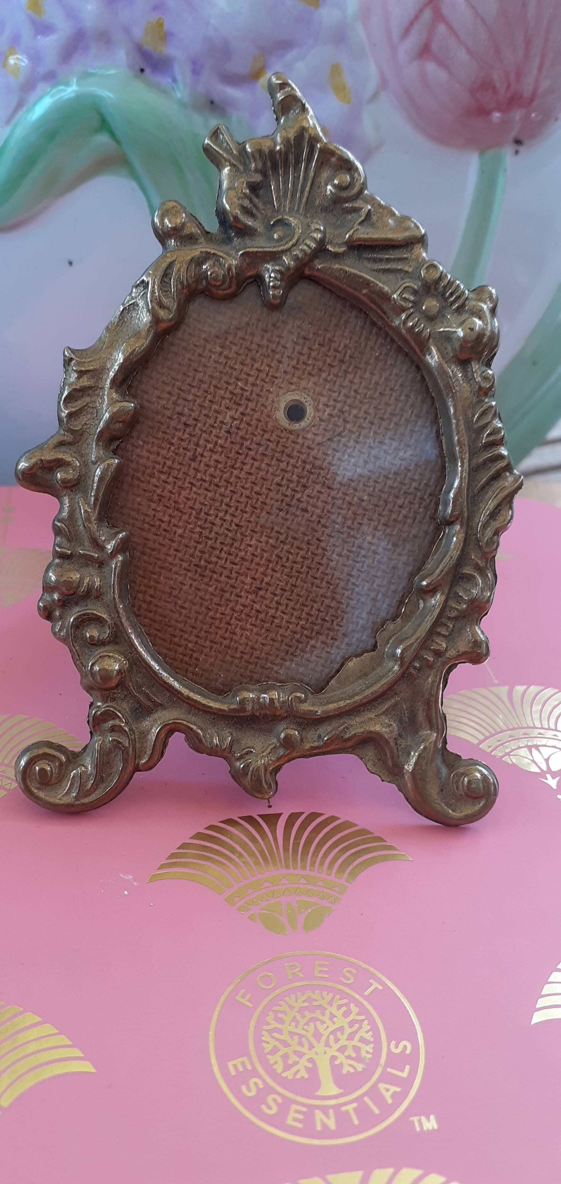 Antique bronze photo frame