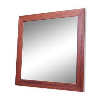 Mahogany framed mirror, Danish design, 1970s, production: Denmark