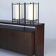 Pair of vintage Japanese style bedside lamps, 1980s
