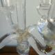 Chandelier, candelabra in bubbled blown glass