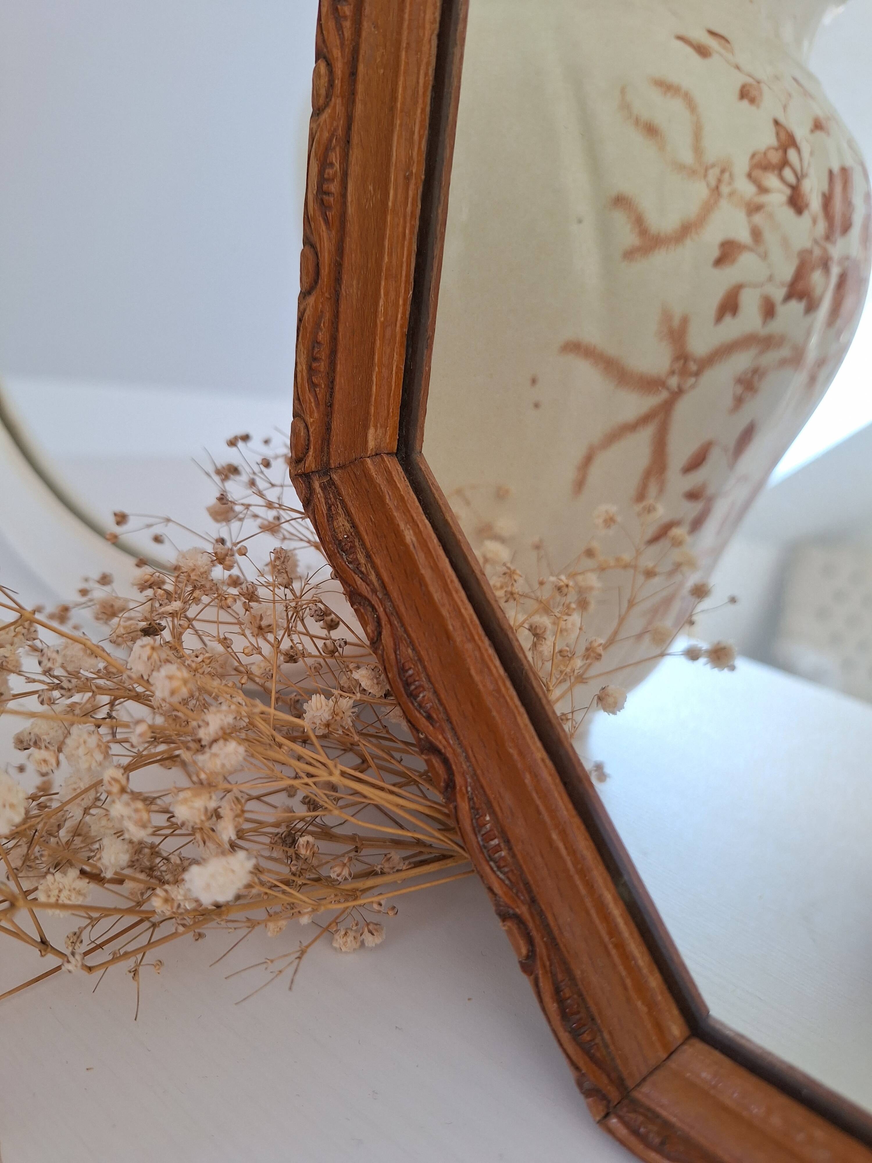 Vintage octagon mirror