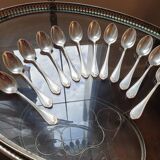 Service of 12 small silver spoons