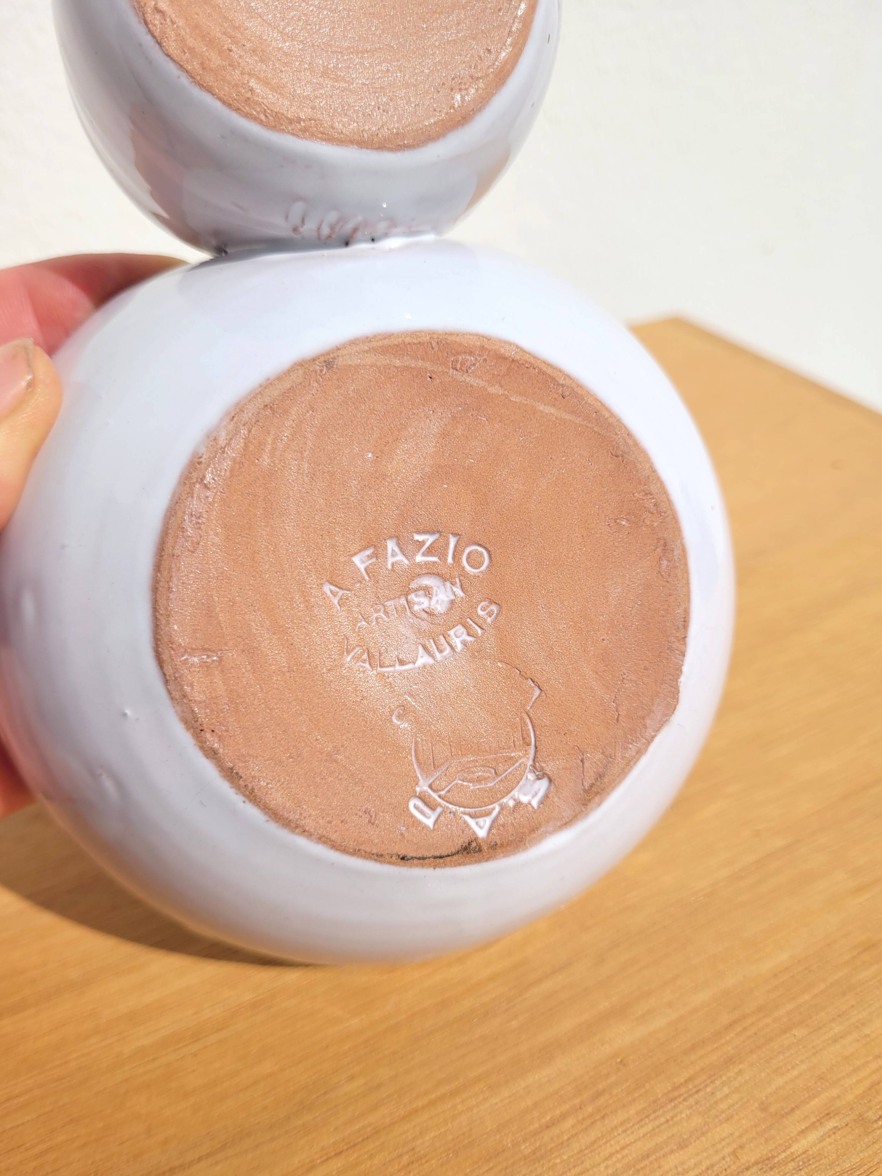 Ceramic ramekin by Fazio in Vallauris