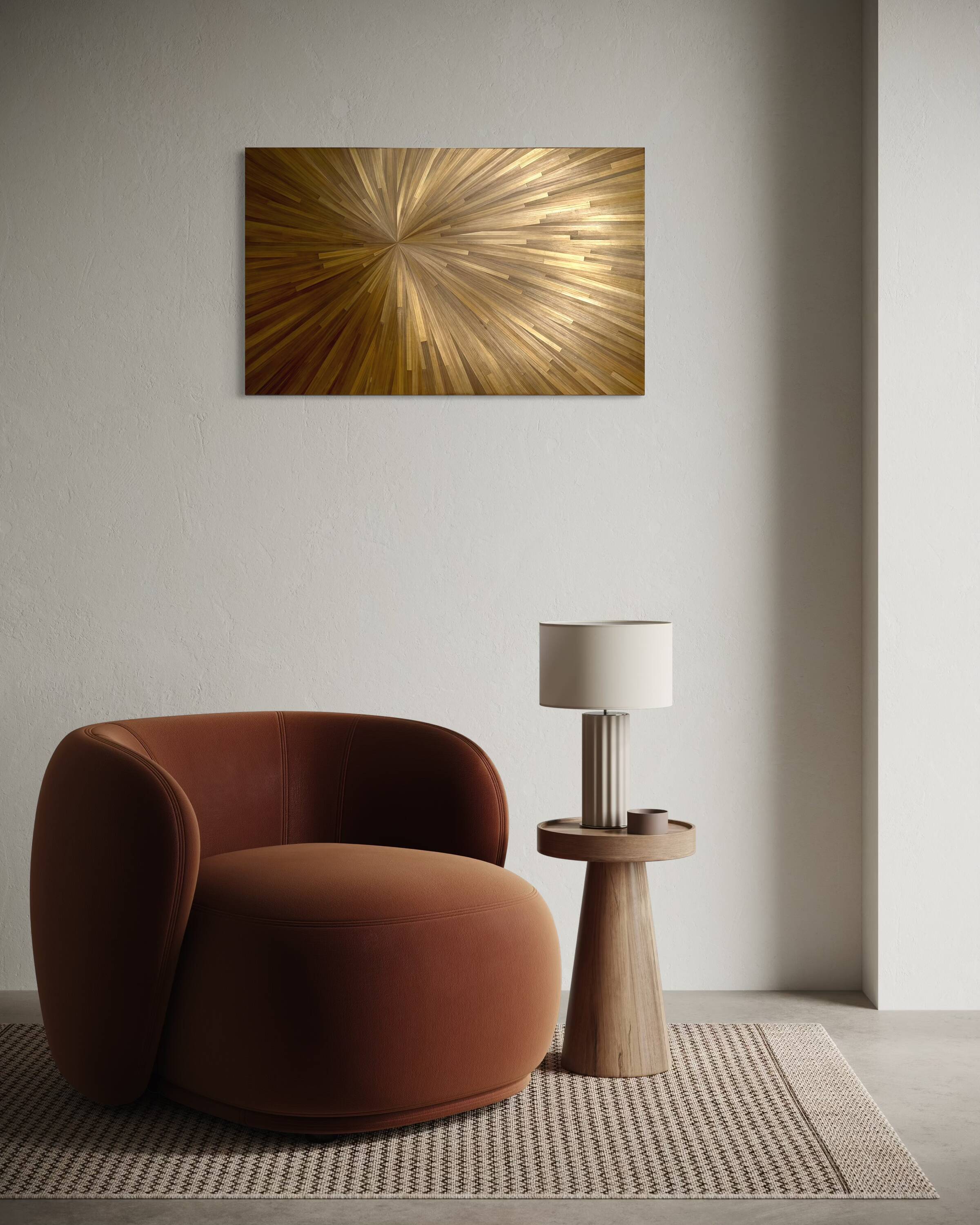 Bronze sun painting