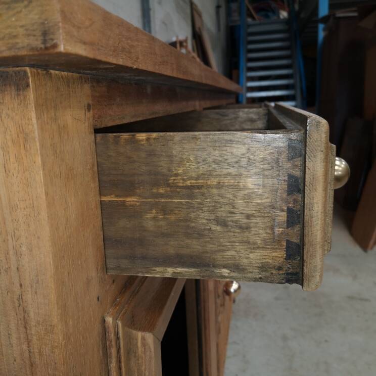 Sideboard buffet oak charles dudouyt art deco 1940