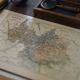 Map of Savoy, printed antique from 1889.