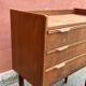 Danish vintage teak chest of drawers / nightstand, Mid century modern 1960