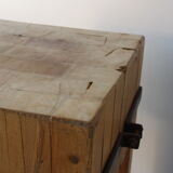 Billot de bouchers en bois