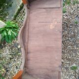 Louis xv style marble top marquetry chest of drawers