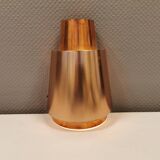 Unique copper wall lamp by Danish architect Bent Karlby. Made for the Østerport hotel in Copenhagen.