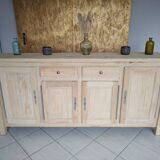 Large renovated solid oak sideboard