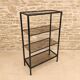 Compact shelving unit with 4 levels, 1970s/80s