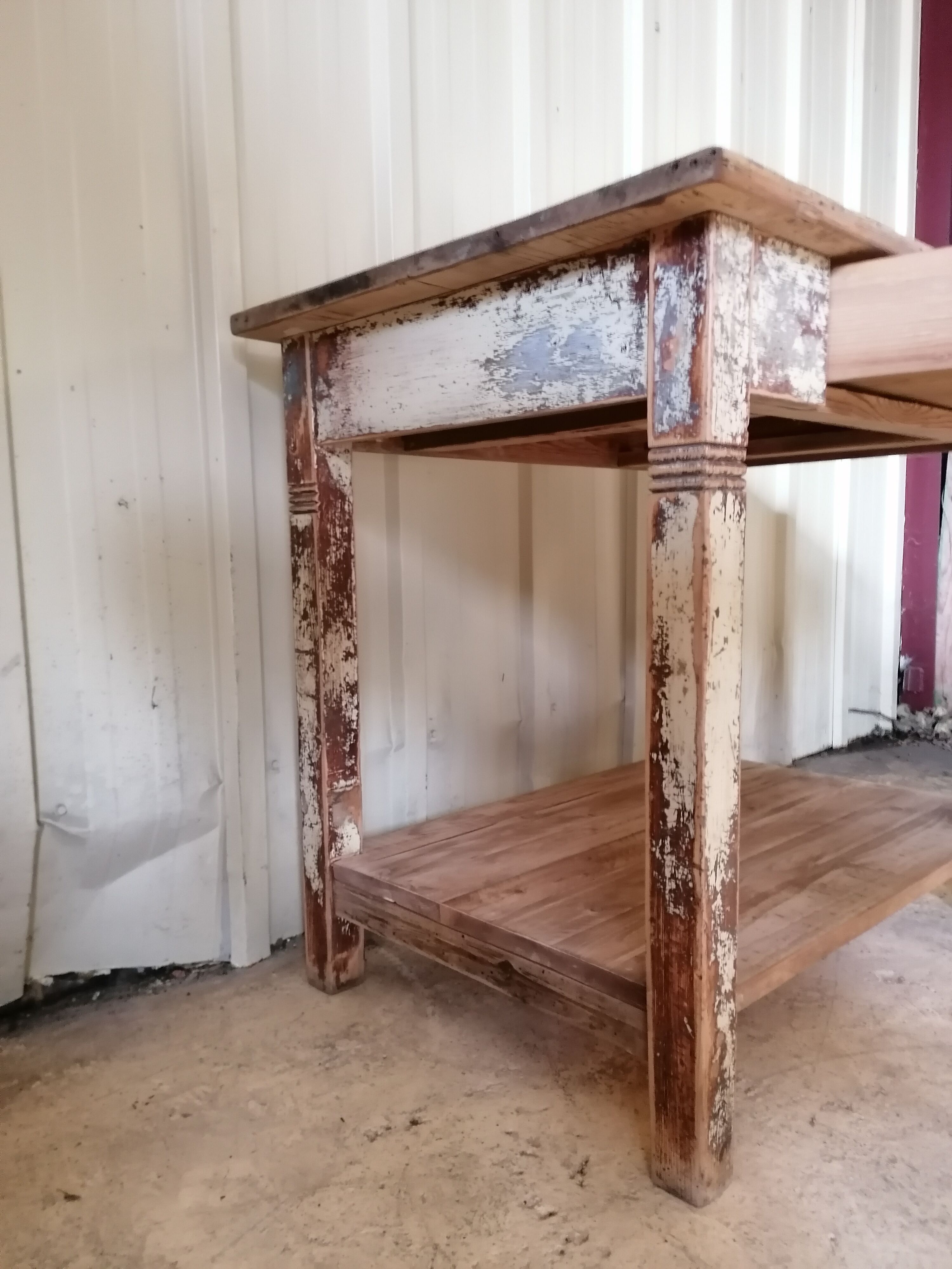 Small vintage wooden table