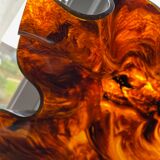 Tortoiseshell effect cut - handkerchief shape