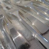 6 fish cutlery sets 12p silver plated metal goldsmith Christofle Concorde
