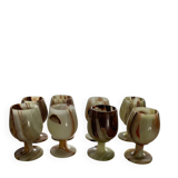 Vintage Onyx Glass Lot Circa 1970