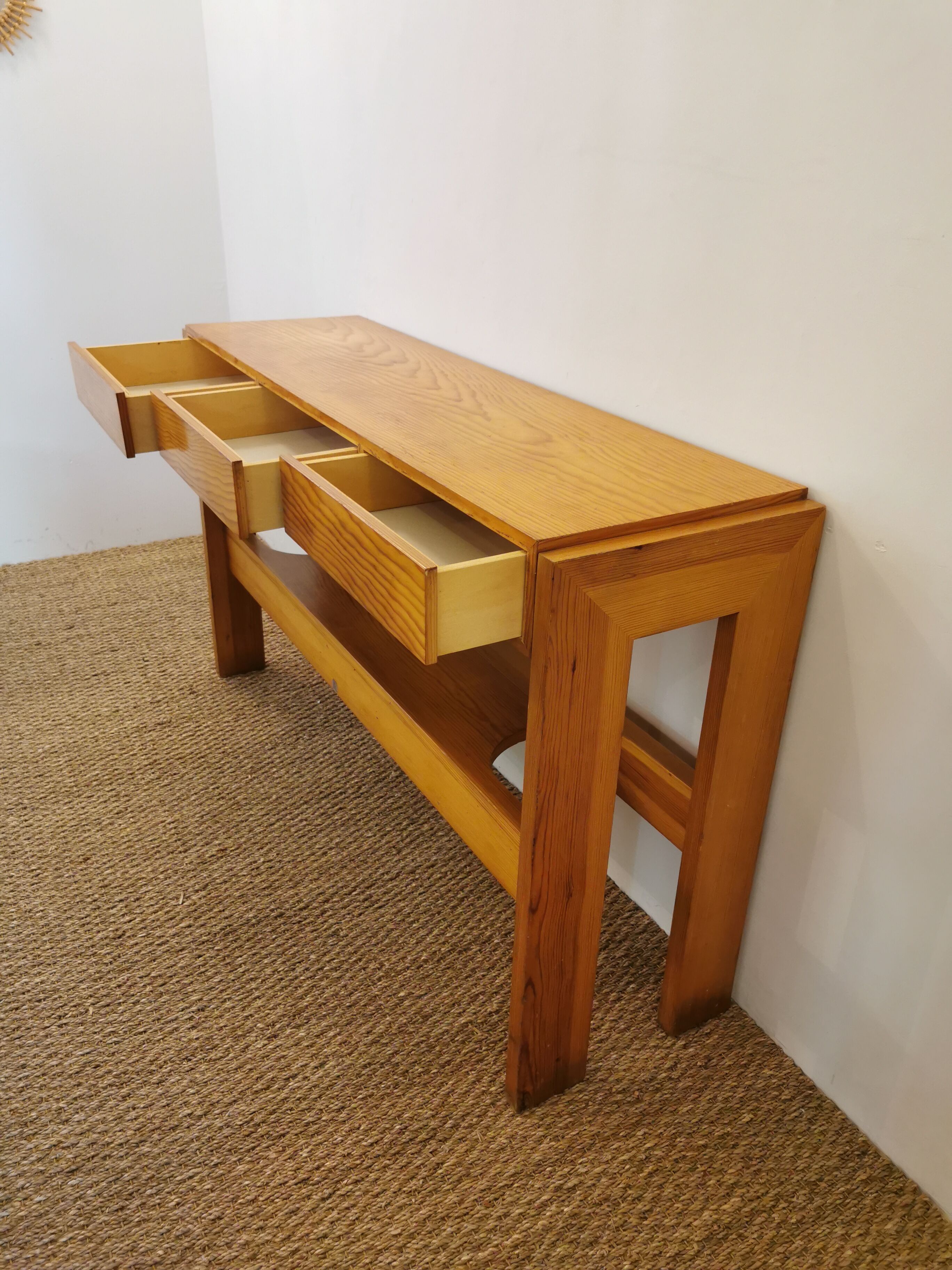 Minimalist console in vintage, 60s