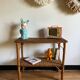 Vintage rattan shelf, console