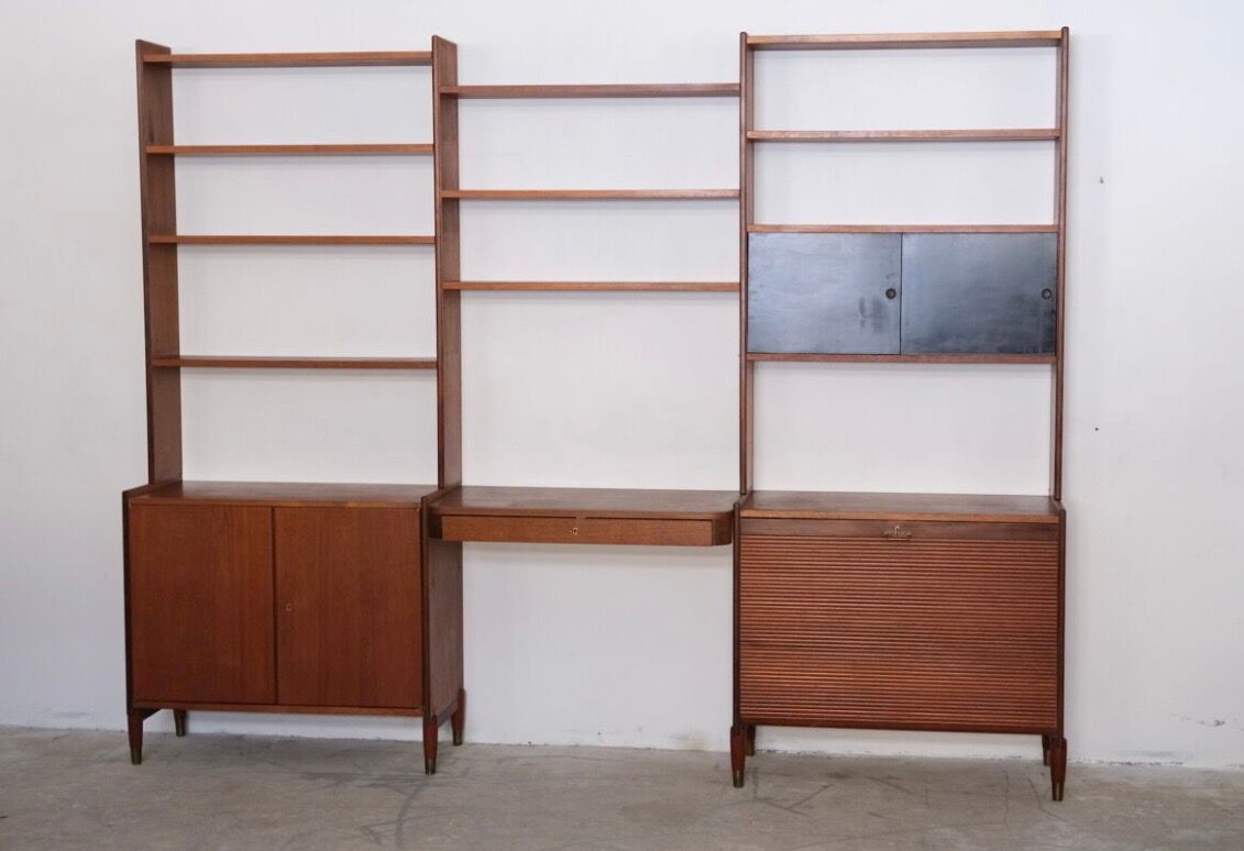 Grand bureau style scandinave en teck