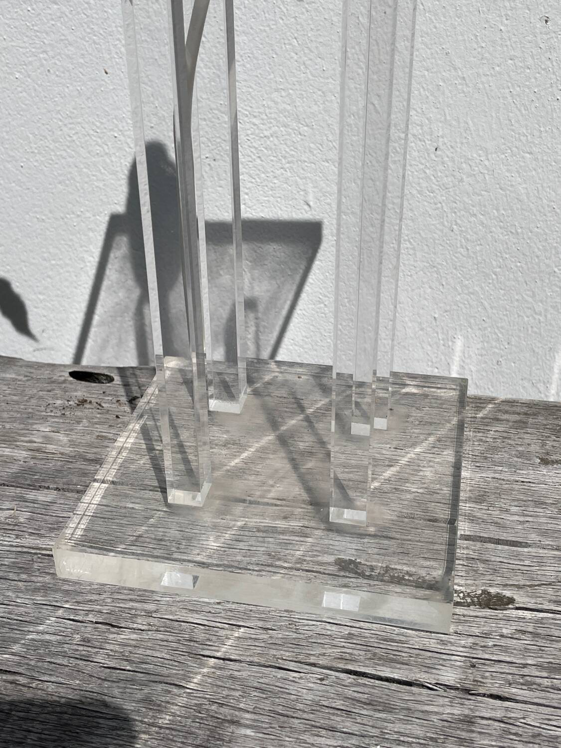 Plexiglas lamp 1970 David Lange