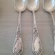 Box of 12 small old spoons in silver metal
