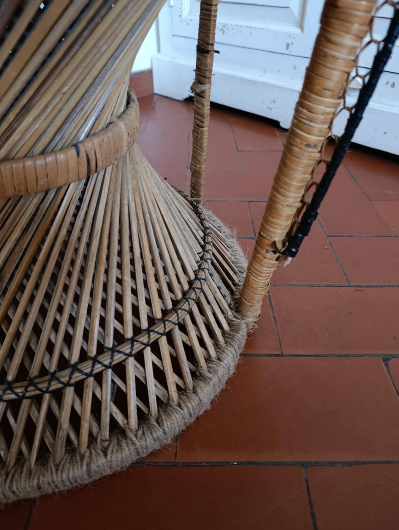 Emmanuelle rattan armchair