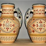 Pair of vases signed Henriot Quimper