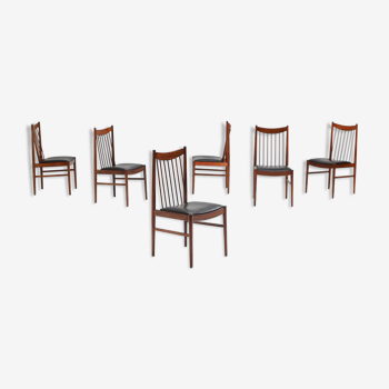 Rosewood dining chairs by Arne Vodder for Sibast, 1960s