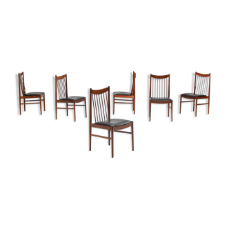 Rosewood dining chairs by Arne Vodder for Sibast, 1960s