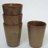 4 stoneware Digoin coffee cups
