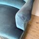 Toad bench blue velvet