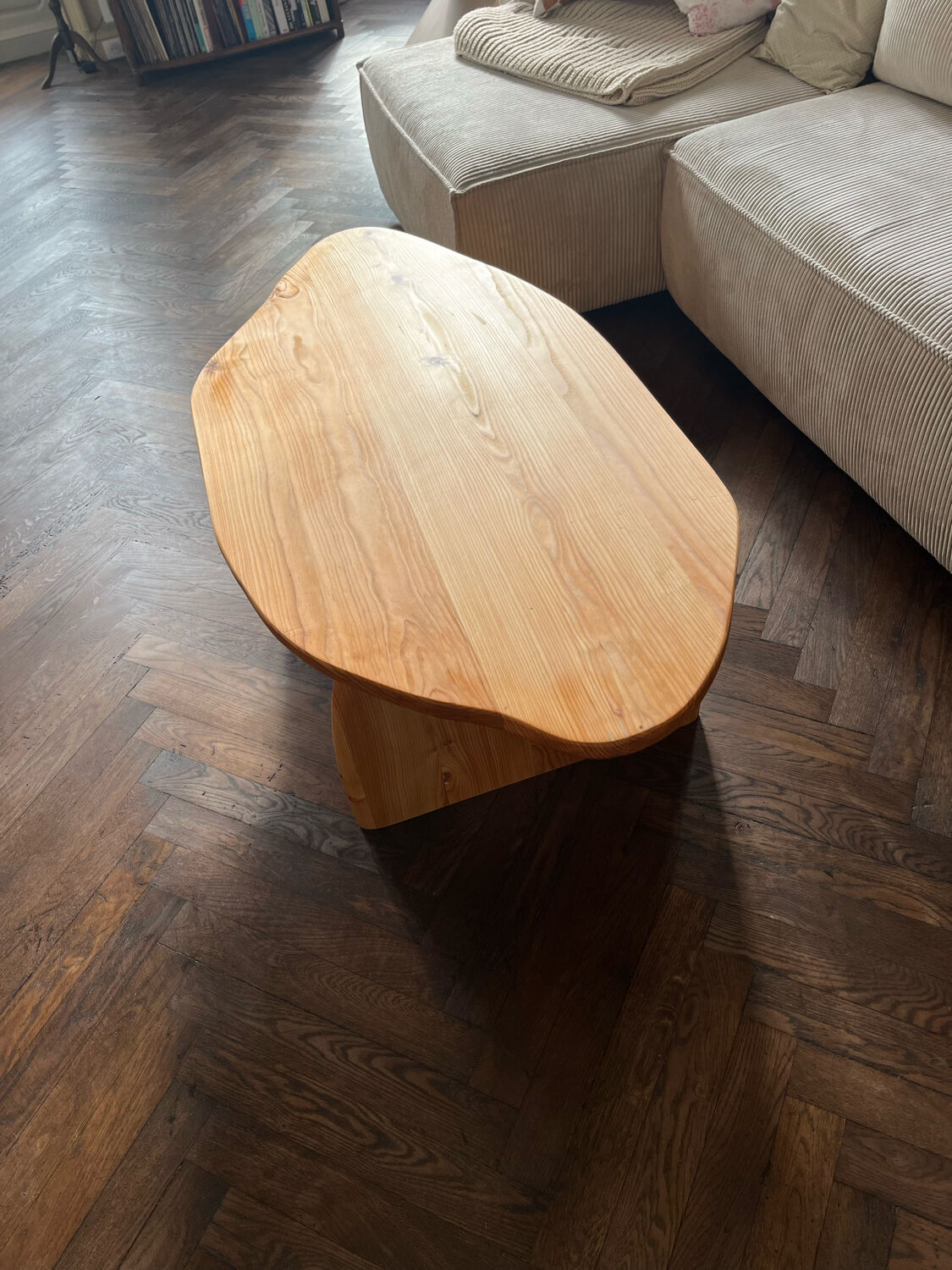 Solid wood coffee table