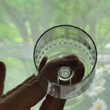 6 anciens verres à Porto en cristal taillé lances